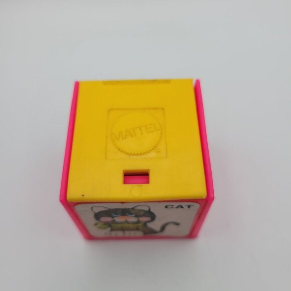 1972 Mattel Alphabet Pop Up Block Toy Plastic Vintage Letter C Cat Learn School - Picture 3 of 6